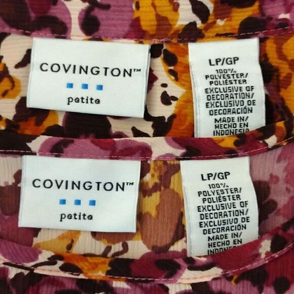 VTG 2 Piece Fall Printed Cottagecore Sleeveless Blouse and Jacket Set Large P - Picture 14 of 15
